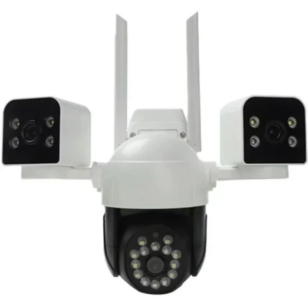دوربین سیمکارتی مداربسته3 لنز مجزا با قابلیت تنظیم دستیSF4-T3LENSE BULLET 4G 12MG